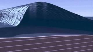 Formation of Tsunami (3D Simulation)