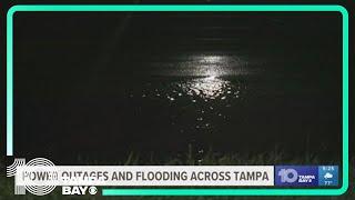 Heavy rain leads to flooding and power outages throughout Tampa