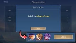 HOW TO EASY ENTER ADVANCE SERVER ACCOUNT AND CLAIM FREE COLLECTORS SKIN MLBB TAGALOG TUTORIAL 2023