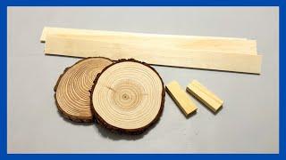 Wood Slice Display || Home Decor DIY || Just 1 Quick Craft