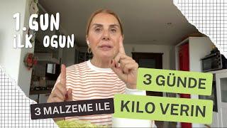 3 malzeme ile 3 Günde Kilo Verin | toparlanma diyeti | sağlıklı beslenmeye dönüş diyeti|