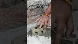 मिट्टी का 2 चुलिया // Clay ka chulha kaise banaye// #viralvideo #chulha #trending