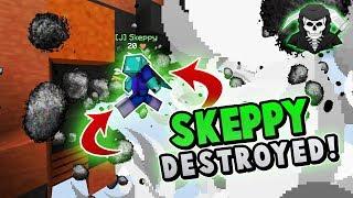 SKEPPY GETS DESTROYED! ( Hypixel Skywars )