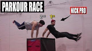 PARKOUR RACE Vs Nick Pro