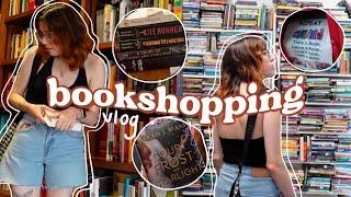 come bookshopping with me!  bookstores, little free libraries + a book haul!