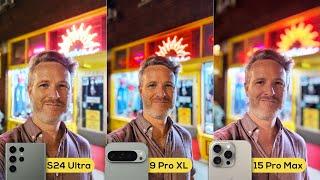 Pixel 9 Pro XL vs iPhone 15 Pro Max vs Samsung Galaxy S24 Ultra camera comparison