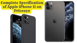 Complete Specification of Apple iPhone 11 on Priceoye