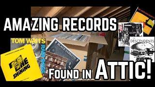 Amazing Records Found in an Attic! Rare Rock, Reggae, Punk Albums & Punk 45s!