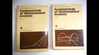 Mir Books Go Through #17 Fundamentals Of Mathematical Analysis by Ilyin and Poznyak ( Soviet Math )