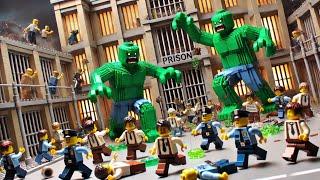 Lego Prison Under Attack: Giant Zombies Unleashed!