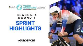 UNEXPECTED SURPRISE IN SPRINT OPENER  | UCI Track Champions League 2024 Round 1 Sprint Highlights