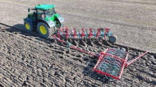 Ploughing and Soil Preparation in one Pass | John Deere 7R.330 + 7 Furrow Kverneland LO 100 + Packer
