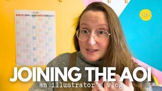 I’VE JOINED THE AOI - Starting my 2025 action plan - An Illustrator’s Daily-ish Vlog 367