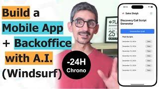 Build a Mobile App & Backoffice with A.I. (Windsurf)