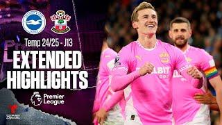 Brighton vs. Southampton | Highlights Premier League | Jornada 13 | Telemundo Deportes