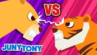 Leona vs Tigre | ¡Que Gane el Mejor! | El Rey de la Selva | Canción Infantil | JunyTony en español