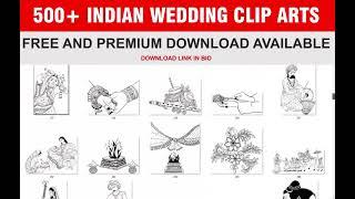 500+ Shadi card Clip-art (Wedding Clip-art). Indian wedding clip art (Clip Art for wedding) Symbols.