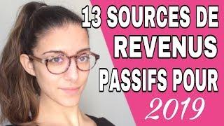 13 sources de REVENUS passifs à PLUS de 500€/Mois