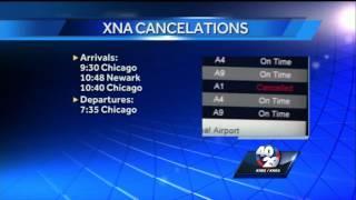 National Weather Causing Delays at XNA