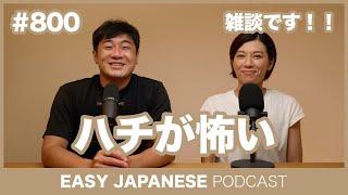 #800 ハチが怖い / EASY JAPANESE PODCAST Learn Japanese with MASA and ASAMI