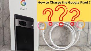 How to Charge a Google Pixel 7 & 8 and 7/8 Pro Android Smartphone.