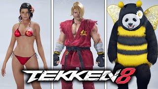 Tekken 8 - All Costumes, Outfits & Character Skins (4K)