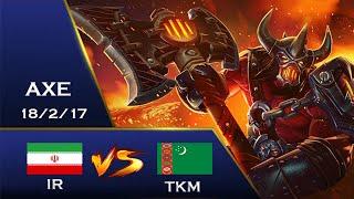 Axe Offlane carry  POV Full Match - Intense Dota 2 Battle: Iran vs Turkmenistan