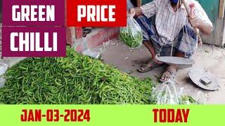 Green chilli price today INDIA 03 January 2024