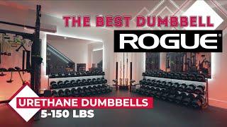 Rogue Urethane Dumbbells and 3-Tier Dumbbell Rack | THE BEST Dumbbell Review | Home Gym