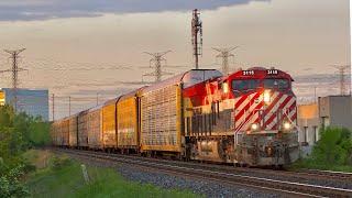 BCR Heritage! SUNSET! CN E271 At Markham @trainboy647 @ontariorail1251 @TracksideMarkham