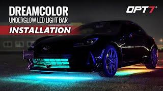 [HOW TO] OPT7 AURA DreamColor Underglow Color Chasing LED Bar Install on 2023 Subaru BRZ