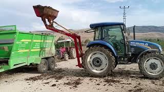 Organic Cow Manure Loading and Transporting