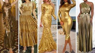 Glow Like Gold  Stunning Ways to Style a Gold Dress | 2025 Elegant Dress Styling Ideas