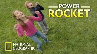 NATIONAL GEOGRAPHIC Power Rocket for Kids, Launch up to 200 ft. with Safe Landing