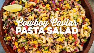 Cowboy Caviar Pasta Salad { Perfect for Summer!} | Supergolden Bakes