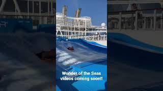 Boogie boarding on the FlowRider | Wonder of the Seas