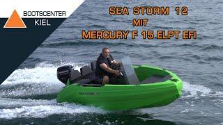 Sea Storm Advantage 12 mit Mercury F 15 ELPT EFI - Bootscenter Kiel -