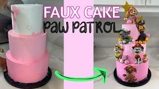 Faux Cake Paw Patrol Theme