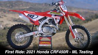 First Ride: 2021 Honda CRF450R - Michael Lindsay Testing