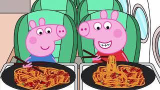 Heo peppa ăn món mì ý siêu ngon#peppapig #mukbang #asmr