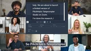 PitchHub Teleprompter On Zoom