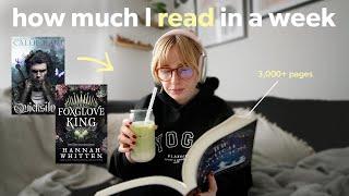 How much I read in a week *realistic as a fast reader*  TBR & kindle reading vlog