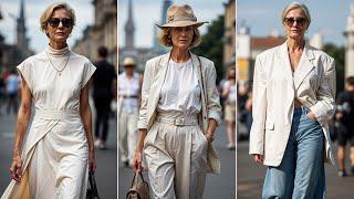 Perfect White Summer Dress | Natural Fashion for Women Over 60 | Style for Women 60+