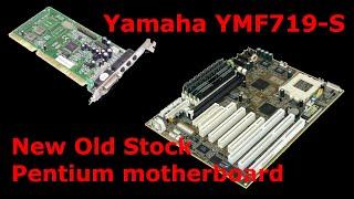 NOS Pentium MMX motherboard, Yamaha YMF719-S OPL3 soundcard, benchmarks, Adlib Tracker II