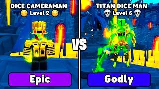 NEW!!  DICE CAMERAMAN vs TITAN DICE MAN  ENDLESS MODE - Toilet Tower Defense