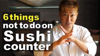 How to eat Sushi on Sushi Counter by Michelin Sushi Chef