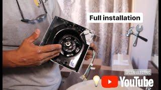 How to install a bathroom exhaust fan (Full Installation)