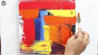 How to Paint a perfect abstract painting || Tutorial for beginners || ARTOHOLIC