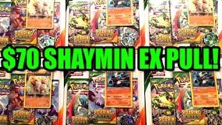 SHAYMIN EX PULL! - Opening $120 of Pokemon ROARING SKIES BLISTER BOOSTER PACKS!