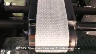 how we BSTFLEX make the fiberglass tape, Fiberglass Woven Tape, high temperqature tape